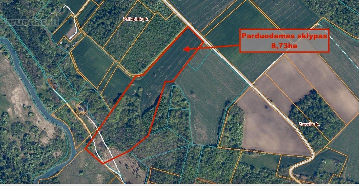 Parduodamas 8,73 Ha Žemės Ūkio Ir Namų Valdos