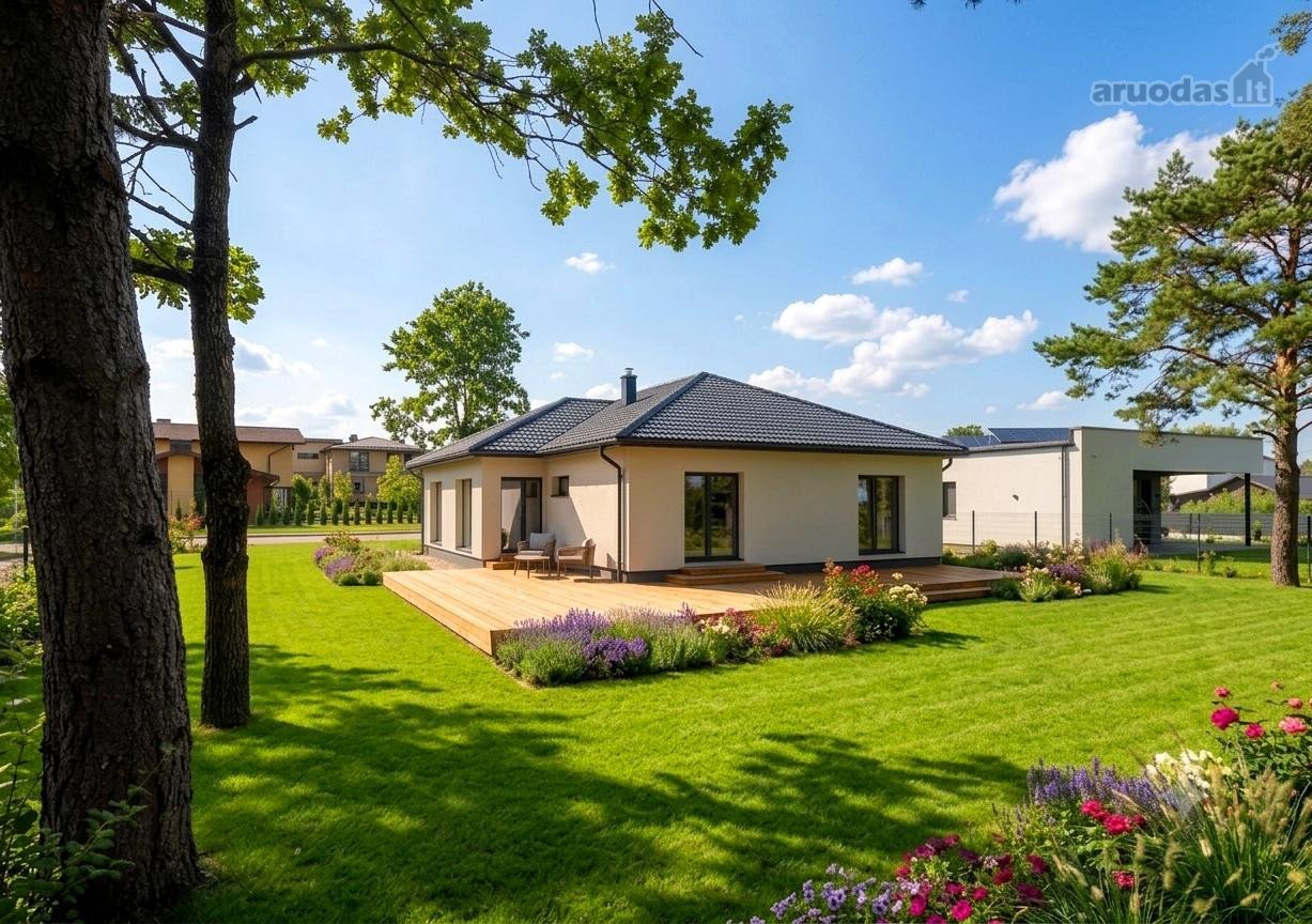 Parduodame A++ klasės namą su židiniu ir garažu.