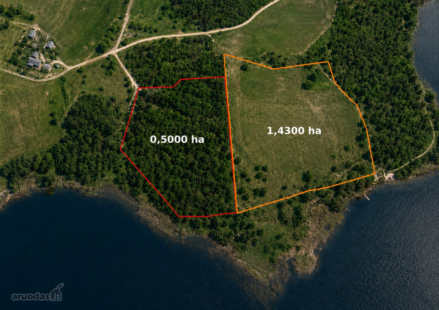 Išskirtinis 1,94 Ha Dviejų Sklypų Masyvas Su