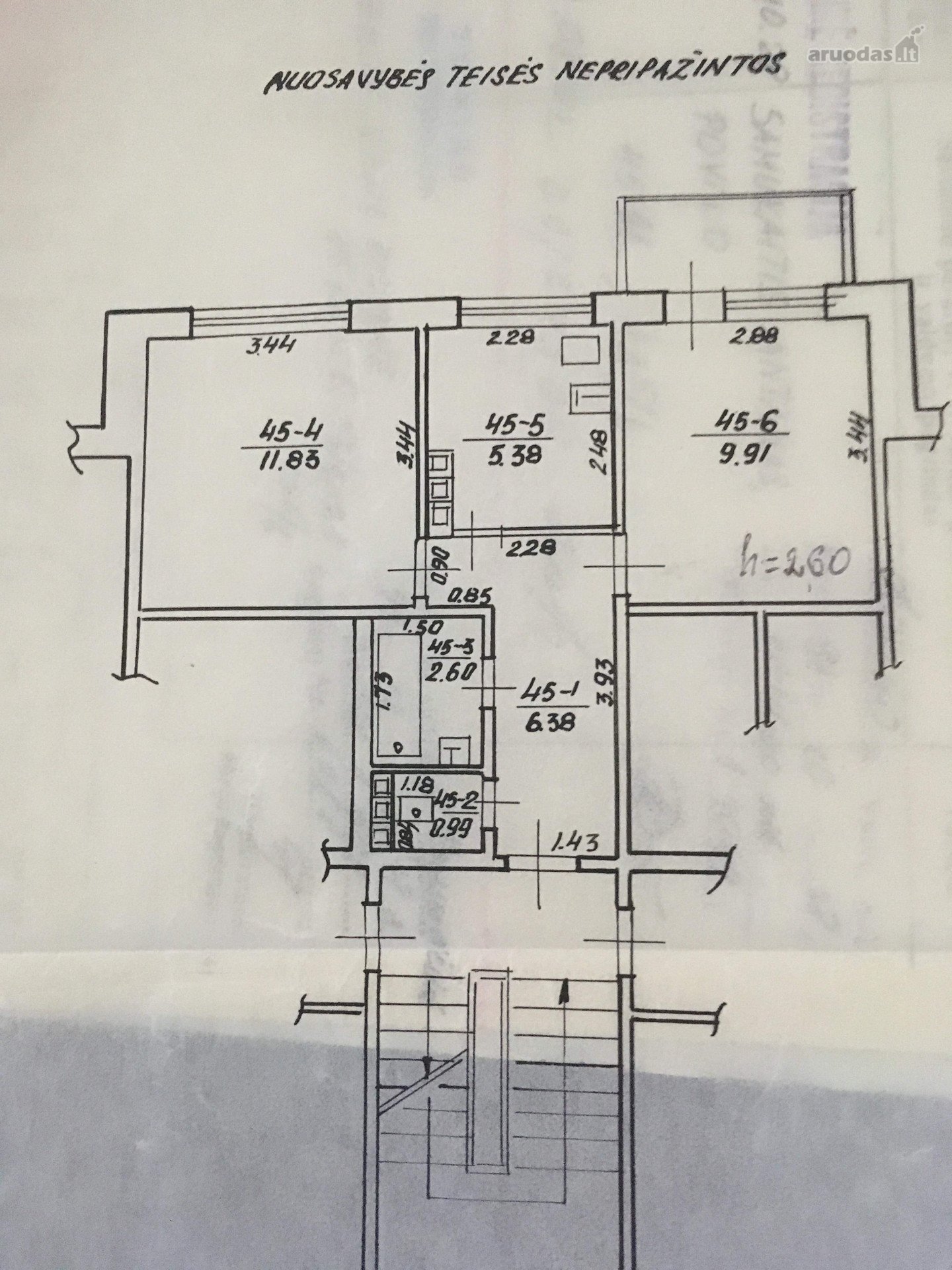 Parduodamas 2 Kambarių Butas Šiaurės Pr. 103,