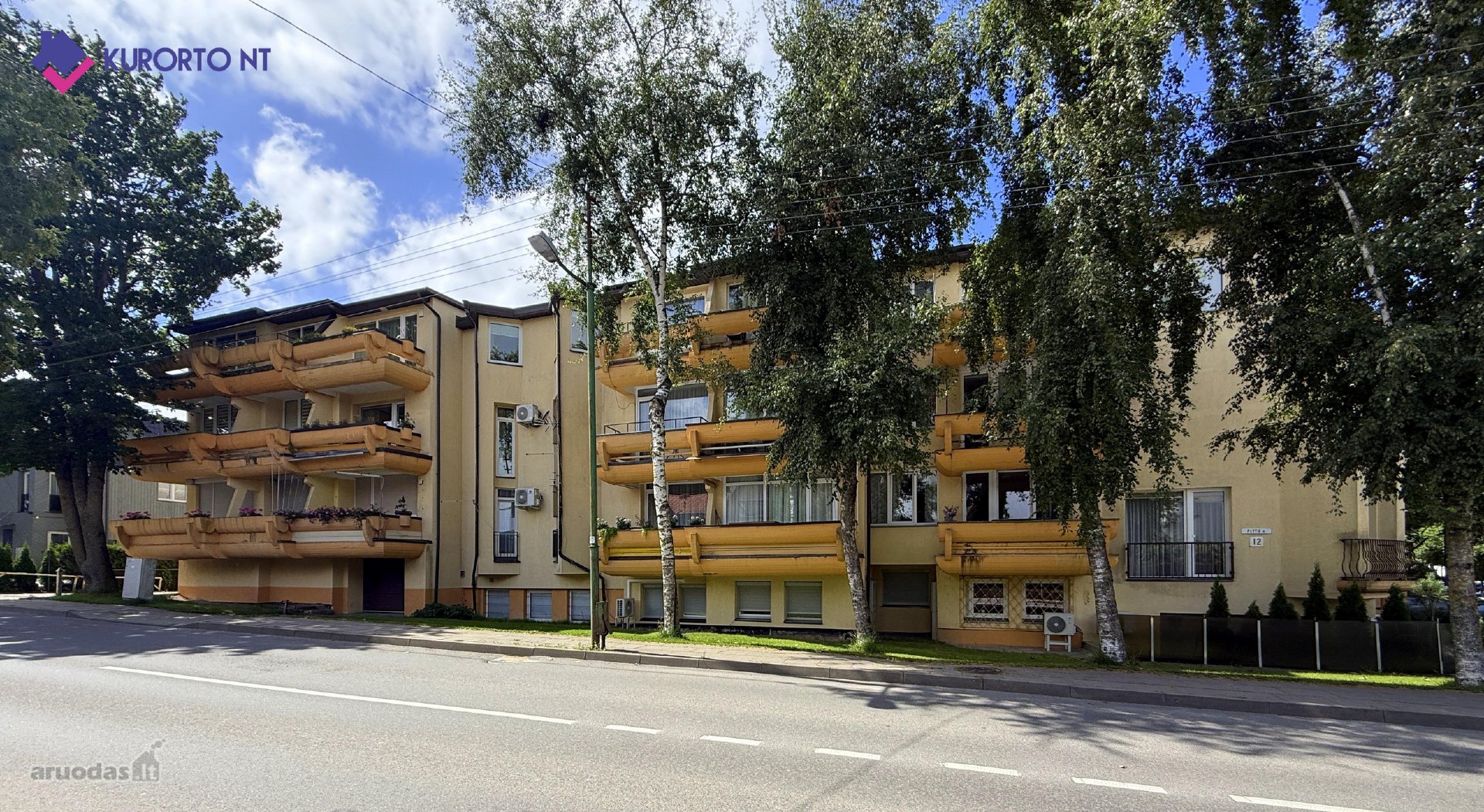 2 kambarių apartamentai Palangos centre.