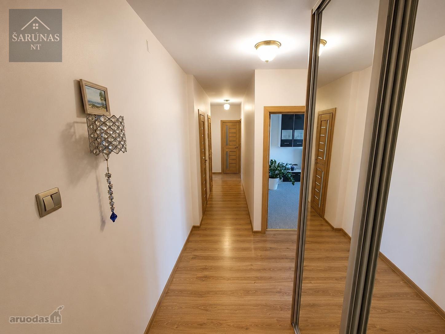 Išnuomojamas erdvus 3 kambarių butas Taikos g