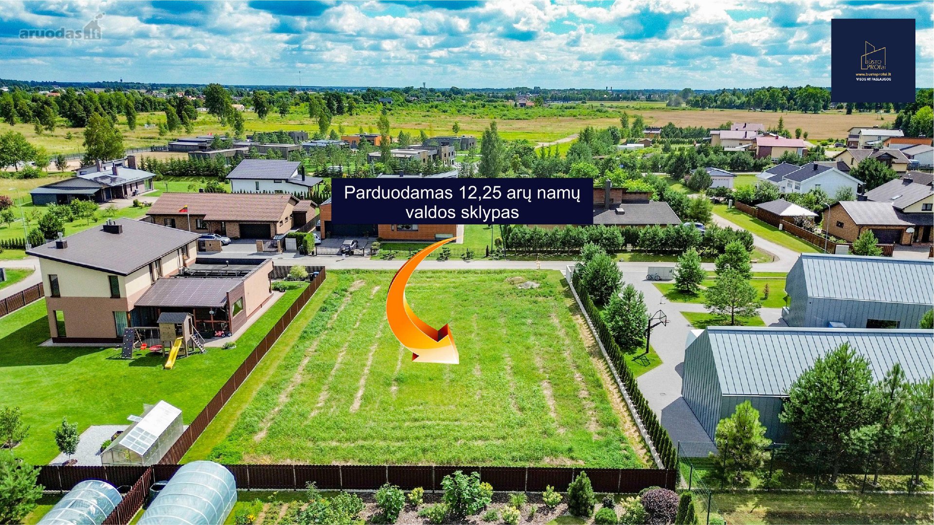 Parduodamas 12,25 arų namų valdos sklypas