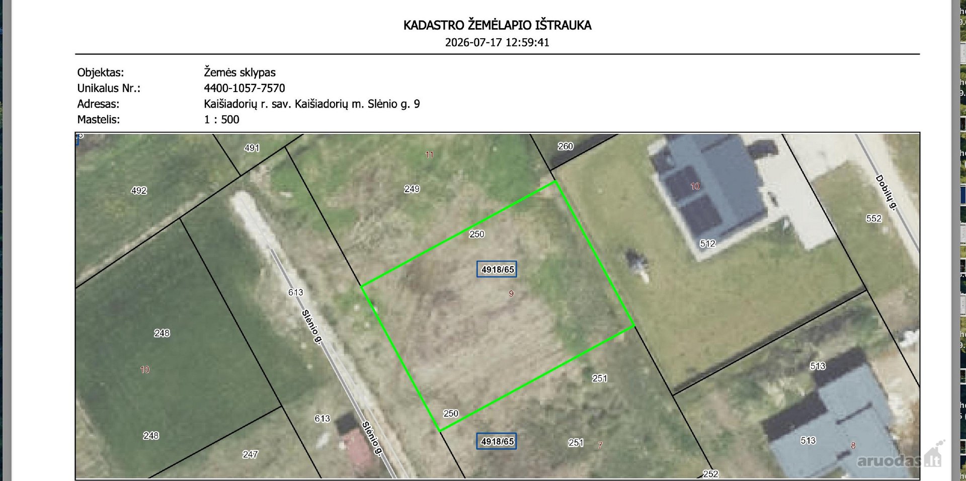Parduodamas zemes sklypas Kaisiadoryse,