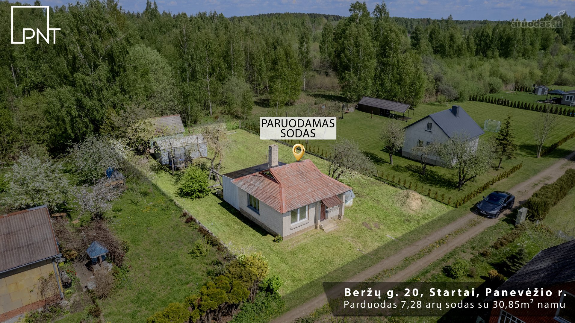 Parduodamas jaukus sodo namelis su erdviu