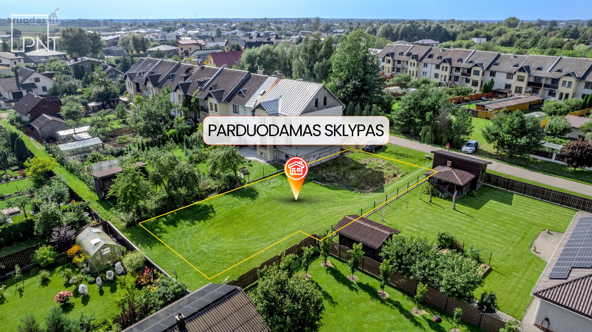 Parduodamas namų valdos sklypas su projektu