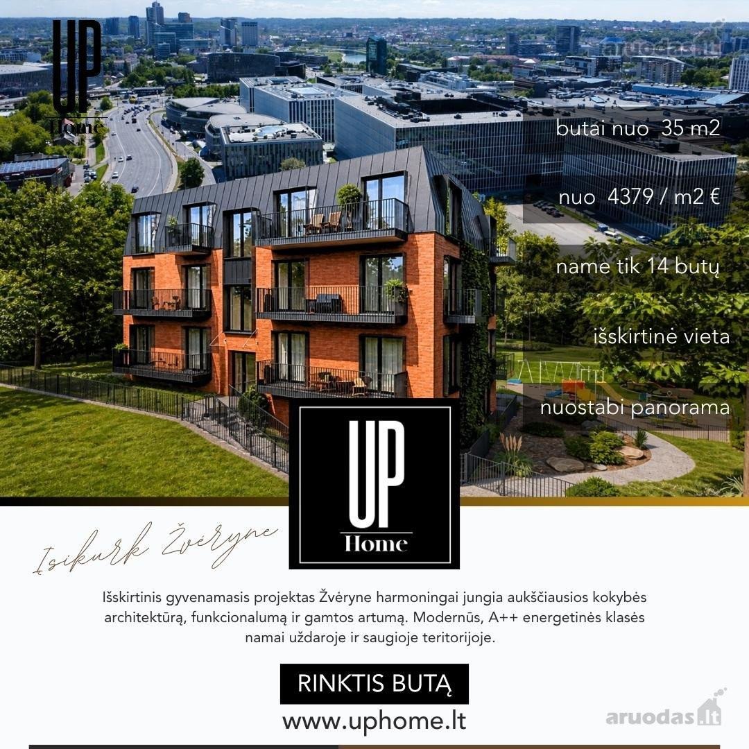 „Up Home“ – modernus, 14 butų, A++ klasės