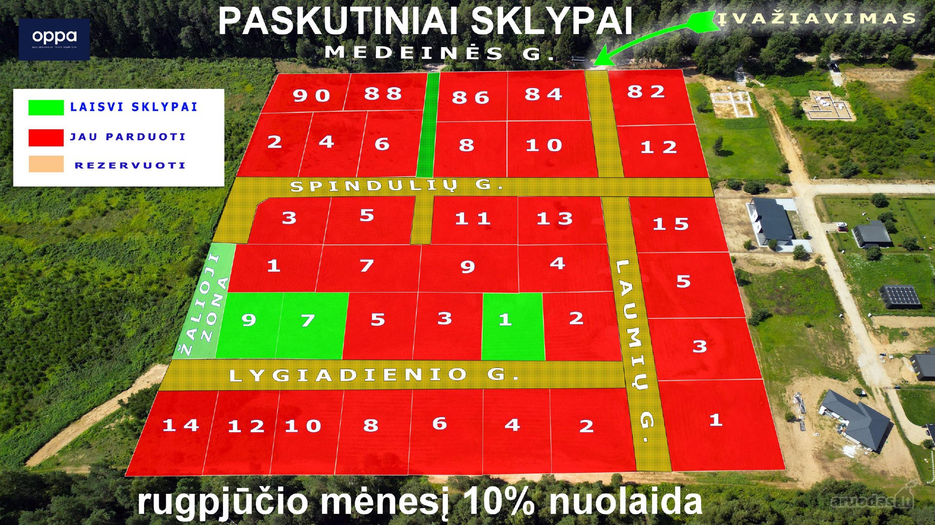 Paskutiniai Sklypai!
