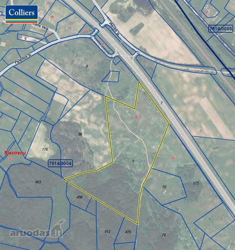 Parduodamas 18,9 ha sklypas prie magistralės