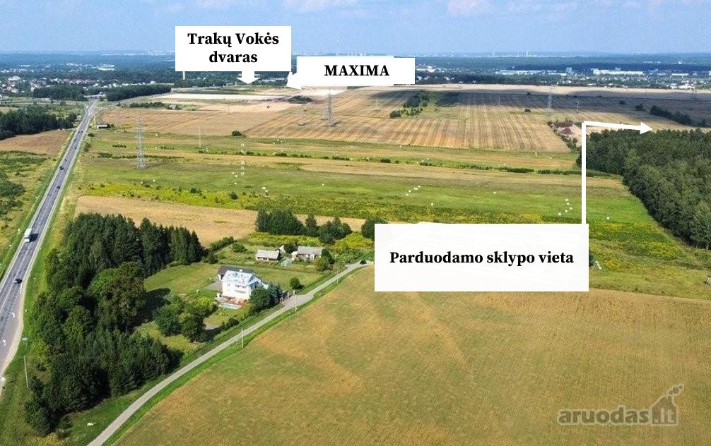 Parduodamas 496 arų bendro ploto sklypų