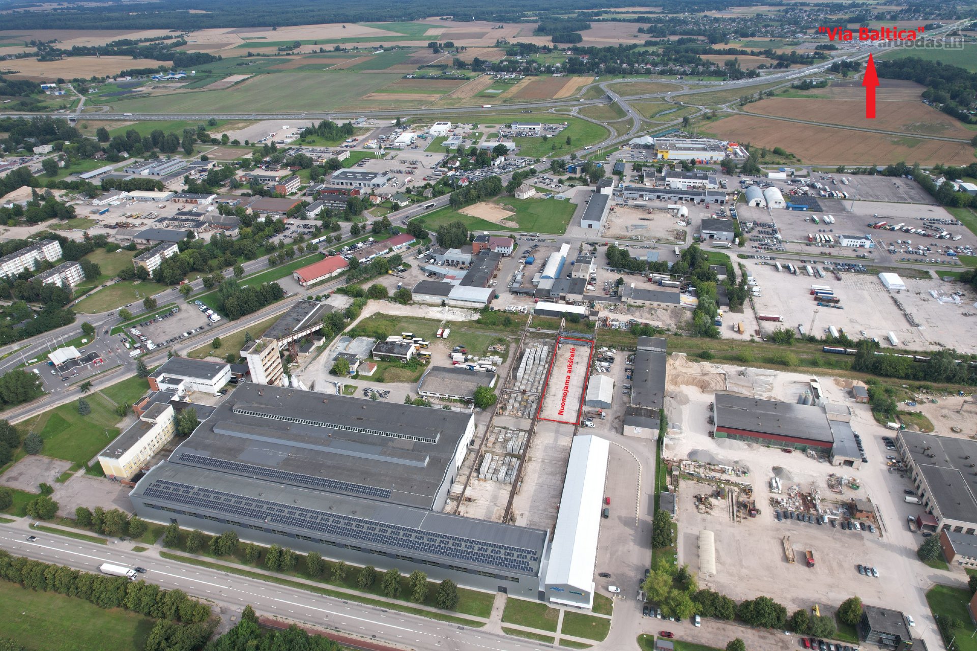 Išnuomojama aptverta aikštelė Marijampolėje
