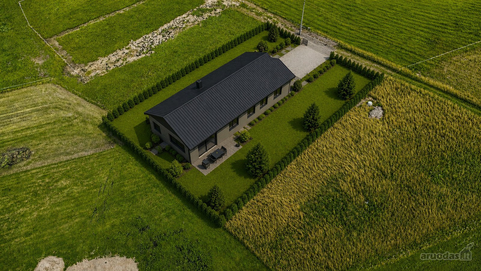 Amberti Nt agentūra parduoda 15 arų namų