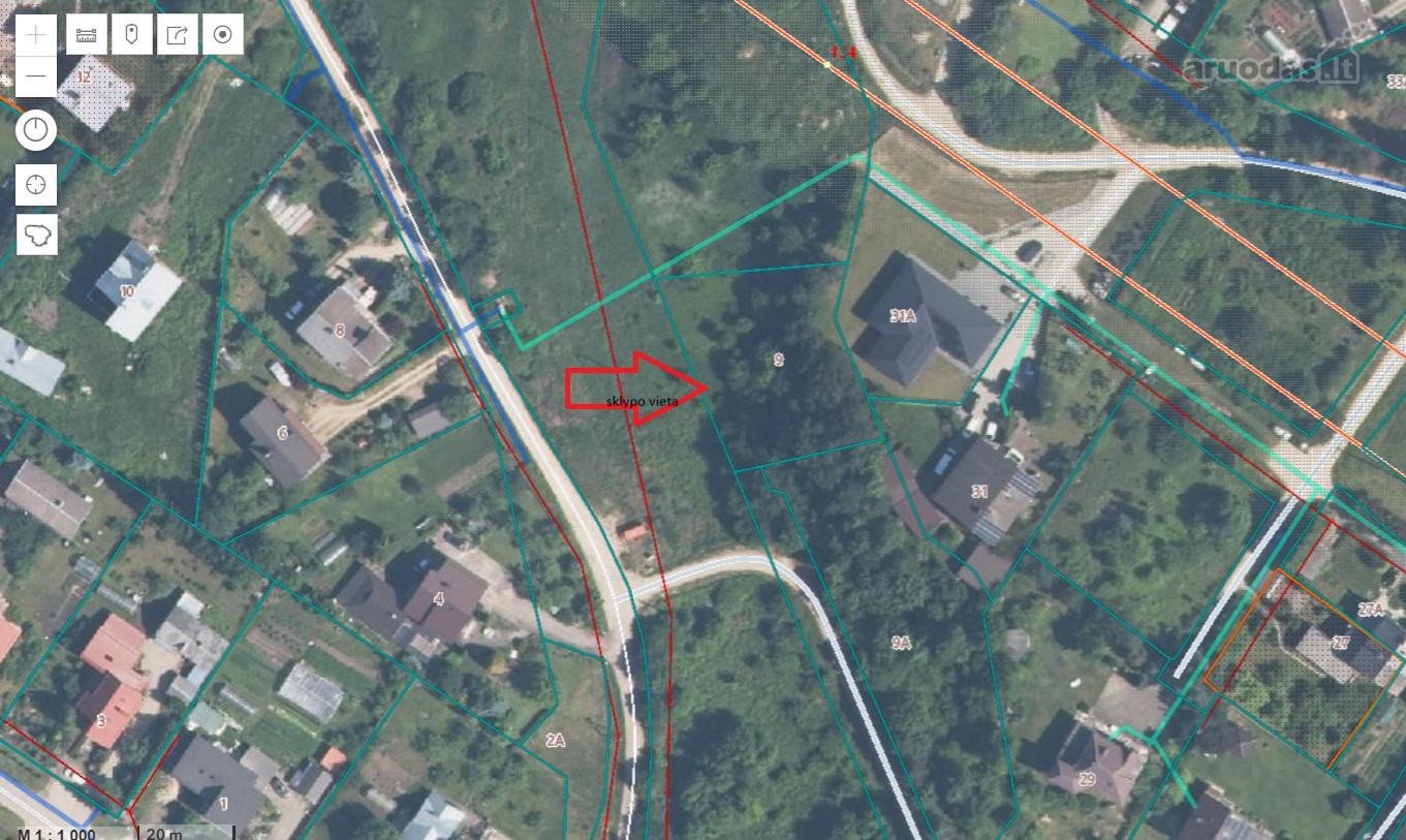 Parduodamas žemės sklypas skirtas vienbučių