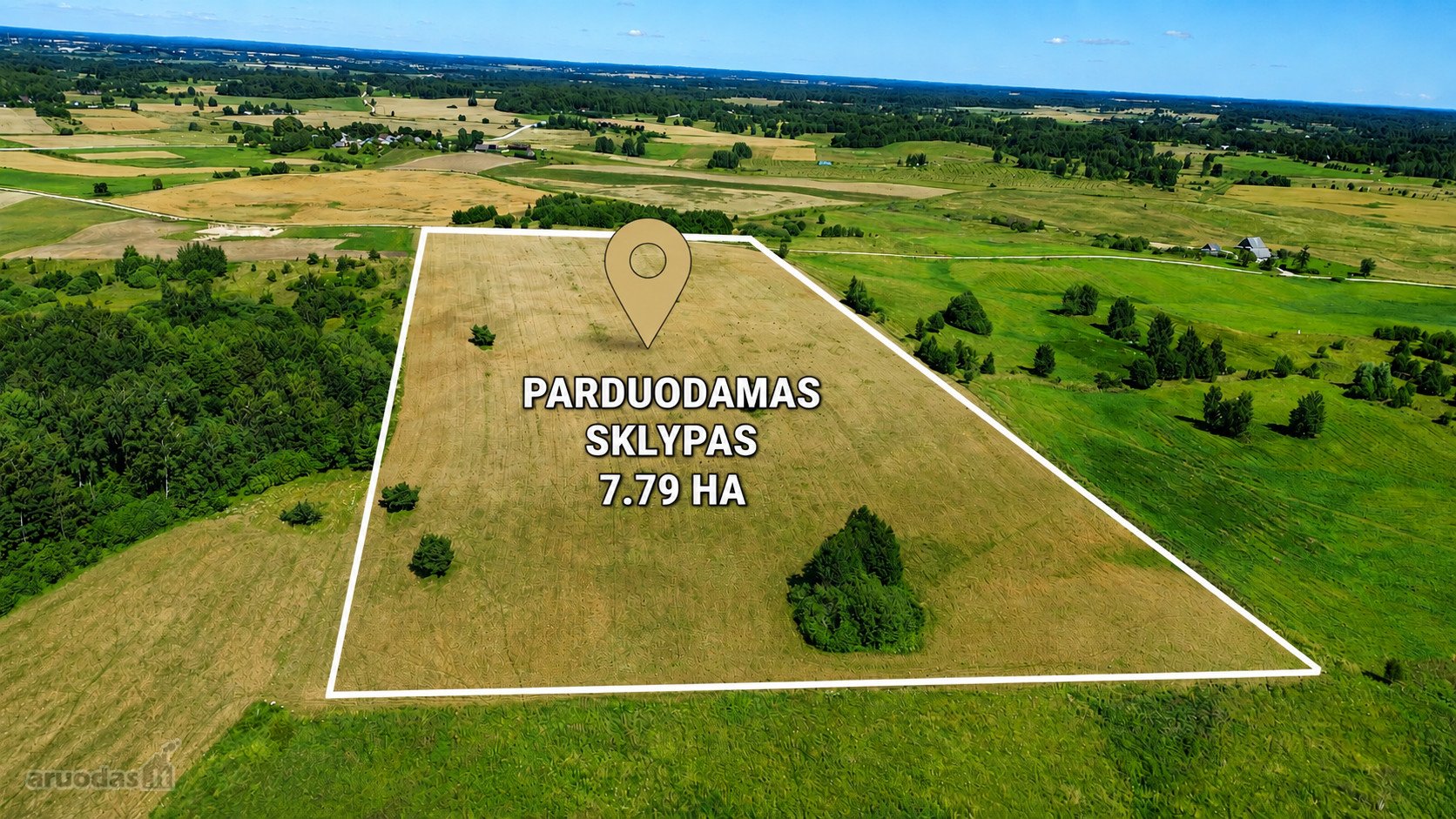 Parduodamas 7,79 Ha Ploto Žemės Ūkio