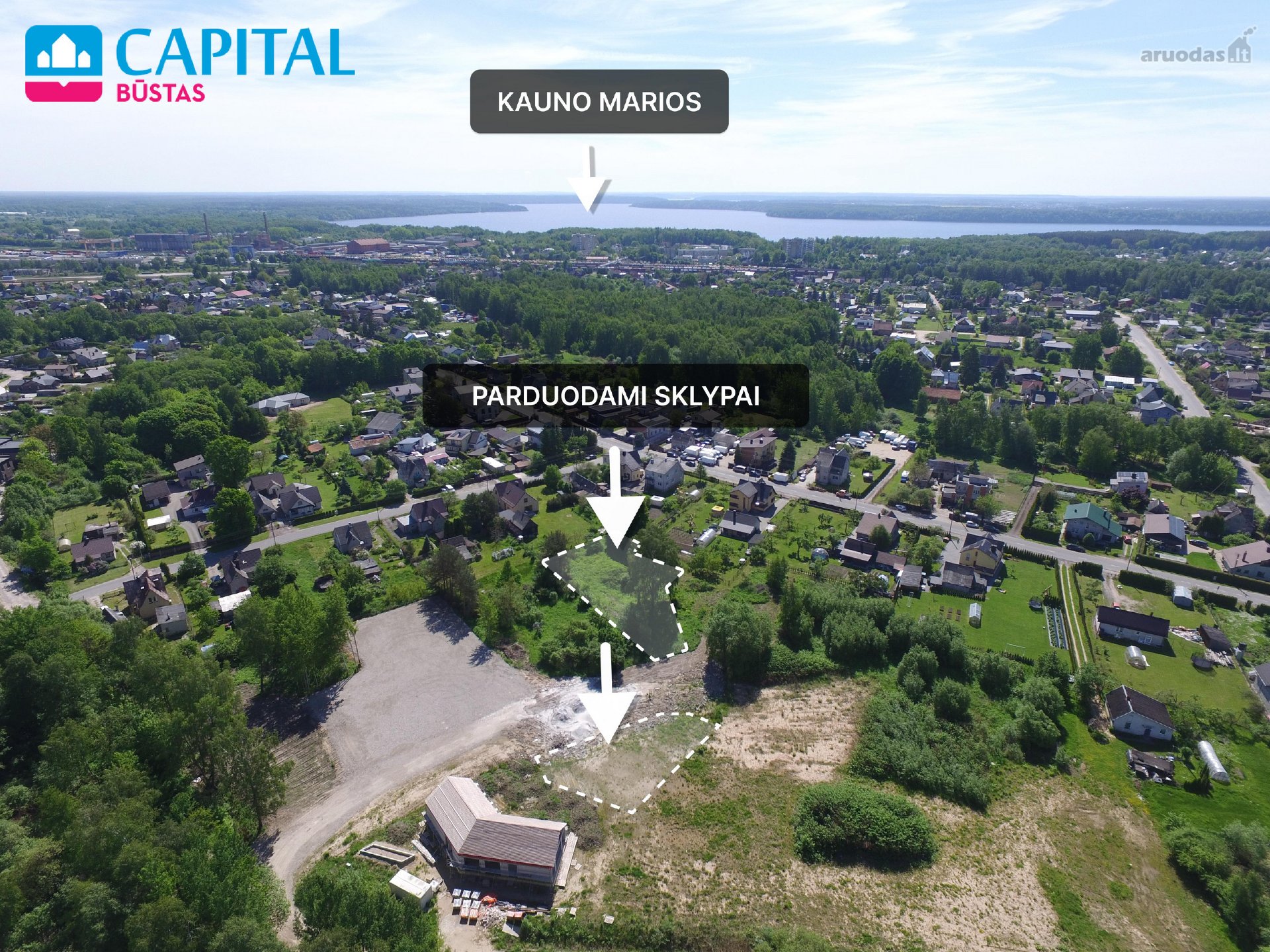 Parduodami Du Paruošti Statybai Sklypai Šalia