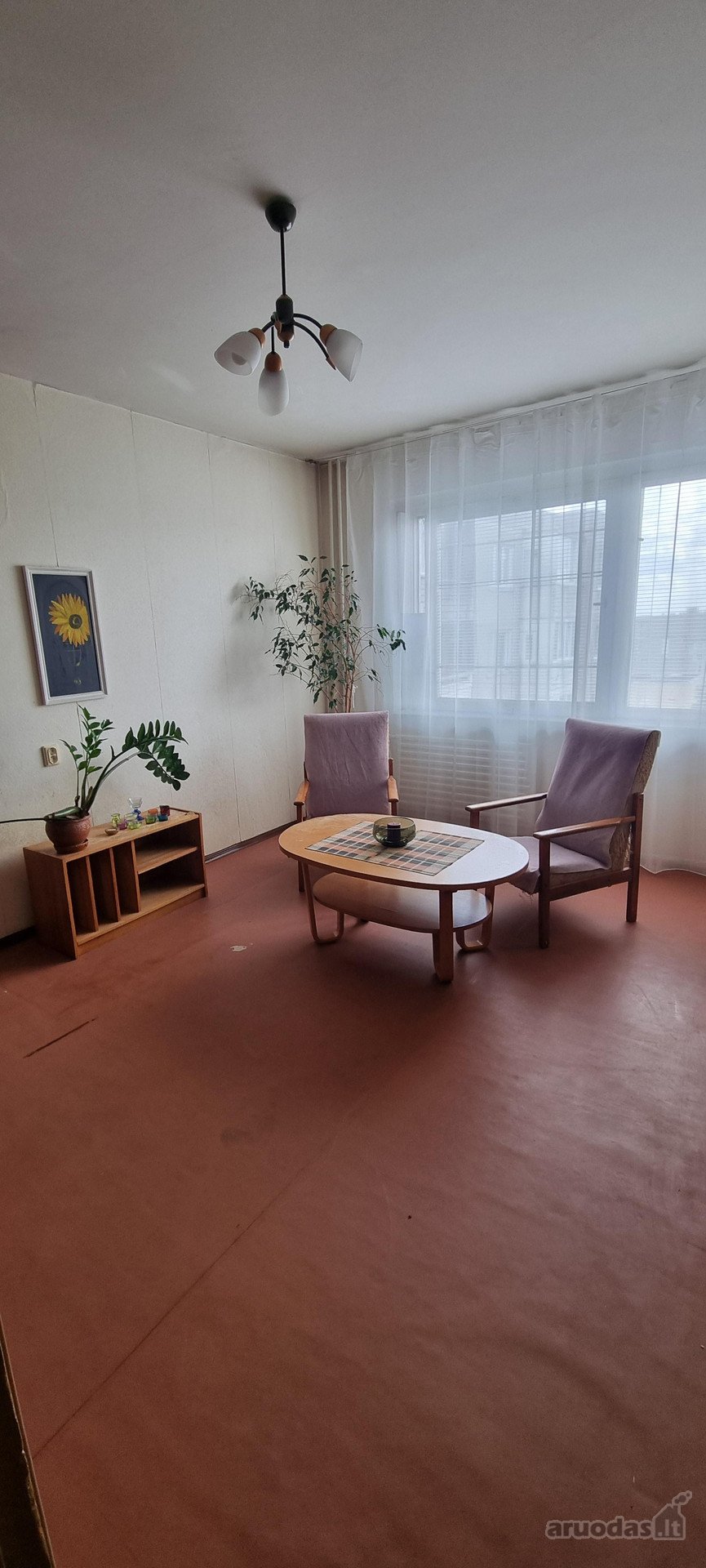 Namas ramioje vietoje, langai į pietų pusę,