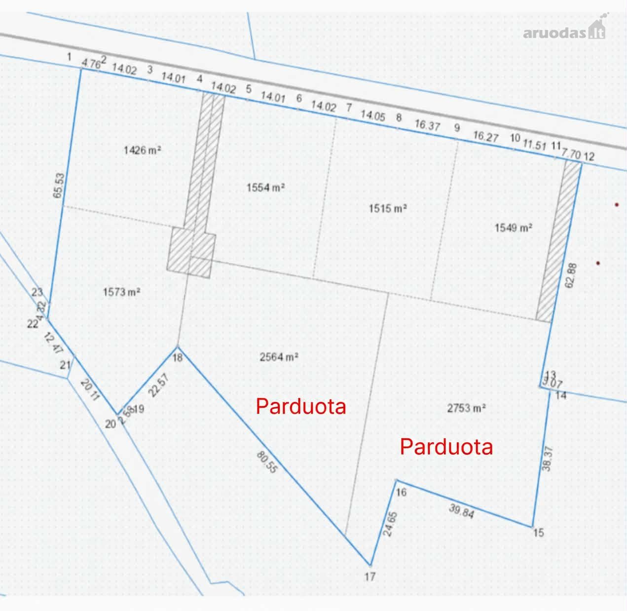 Parduodamas 15,15 Arų Namų Valdos Sklypas