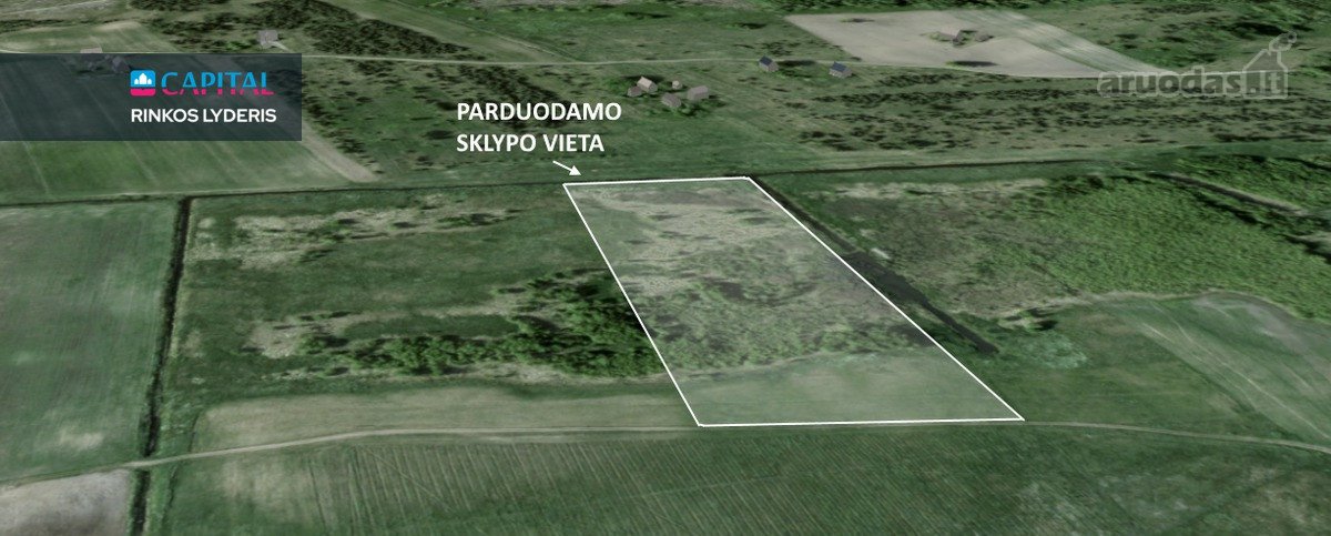 Parduodamas 459 arų žemės ūkio paskirties