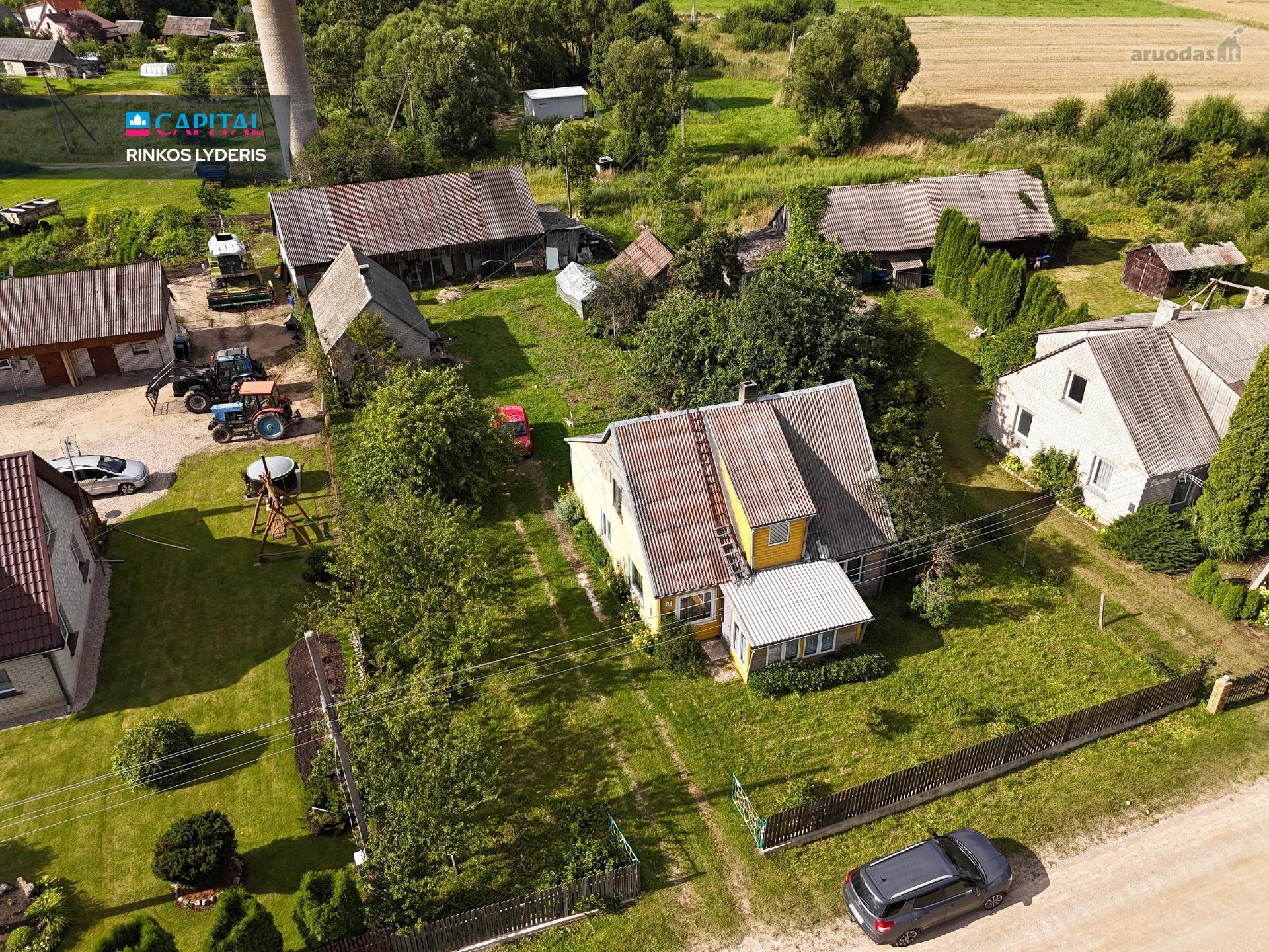 Parduodamas Dviejų Aukštų Namas Tryškiuose –