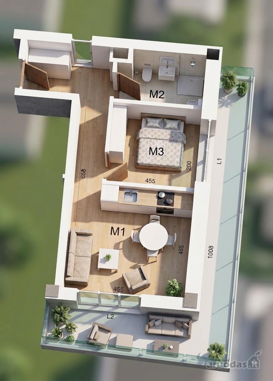 2 Kambarių Butas Kunigiškėse – Vos 800 M Iki Jūros