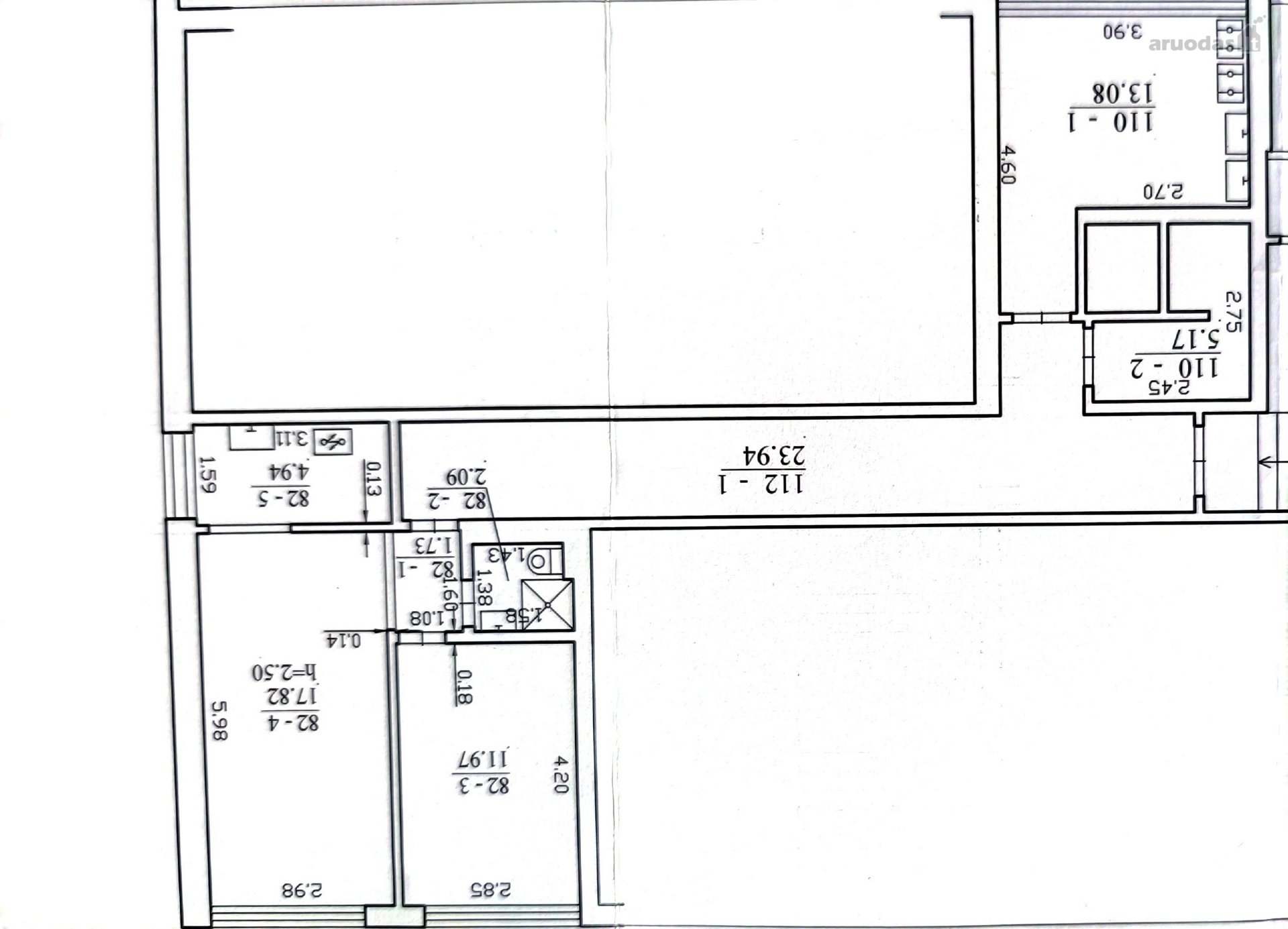 2 kambarių butas Hipodromo g., Kaune – 38,55