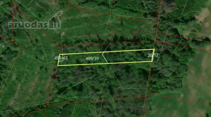 Parduodamas 0,62 ha miškas Utenos raj.