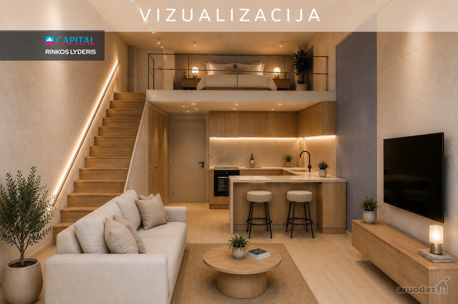 Parduodamas Modernus Loftas Laisvės Pr. 53e,