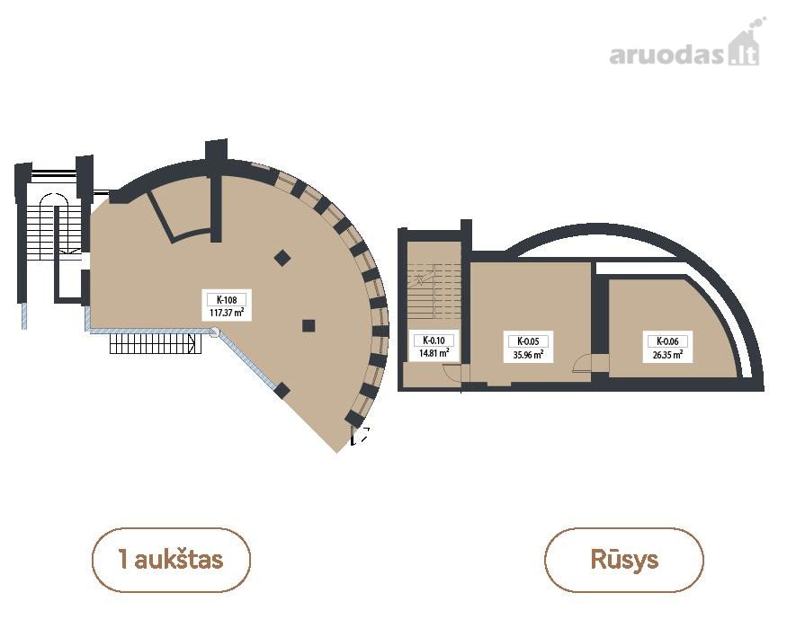 Parduodamos unikalios 194,49 m² patalpos