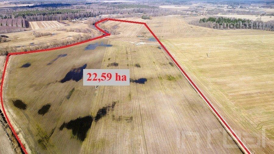 Parduodamas 22,59 Ha Sklypas Prie Lėvens Upės