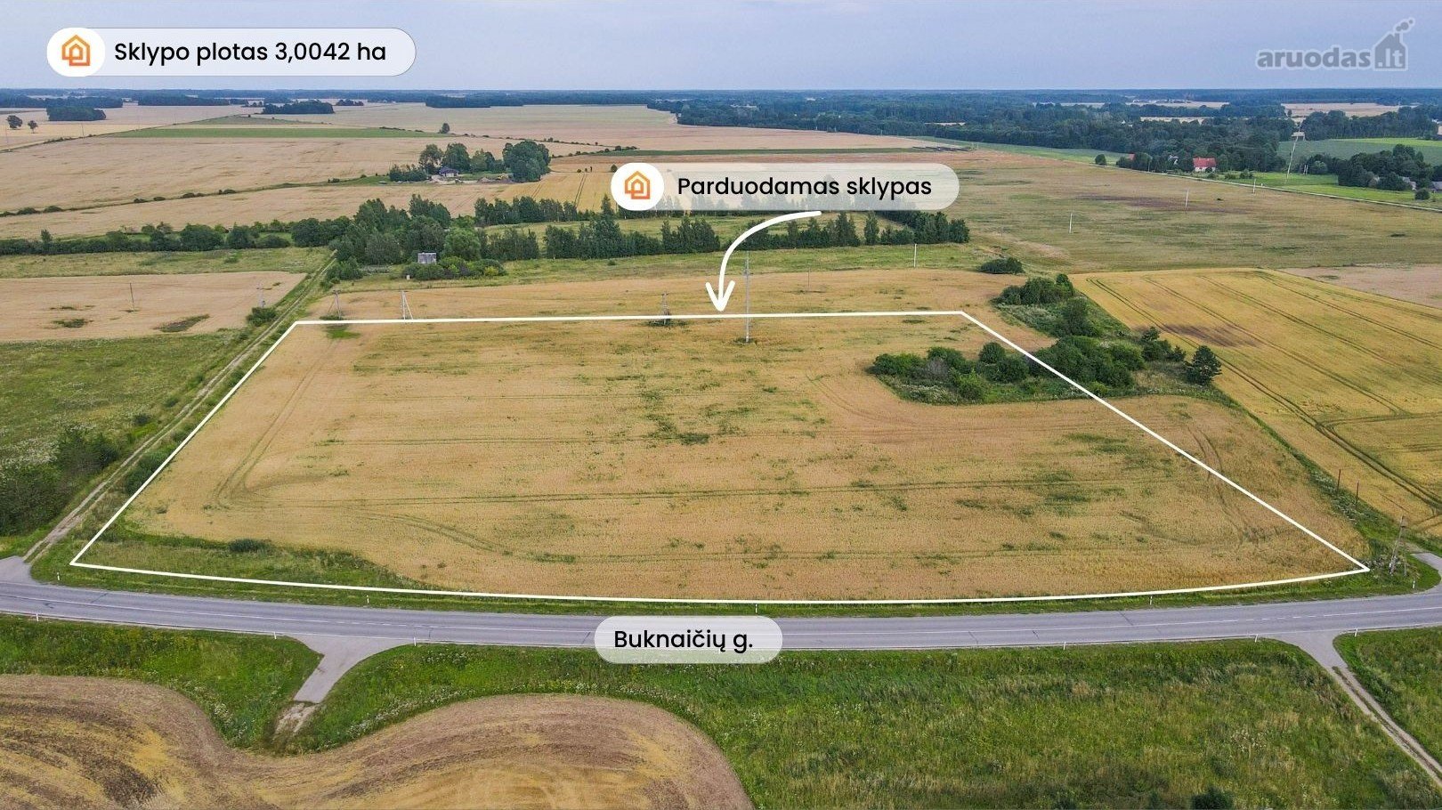 Patogioje lokacijoje parduodamas 3,0042 ha