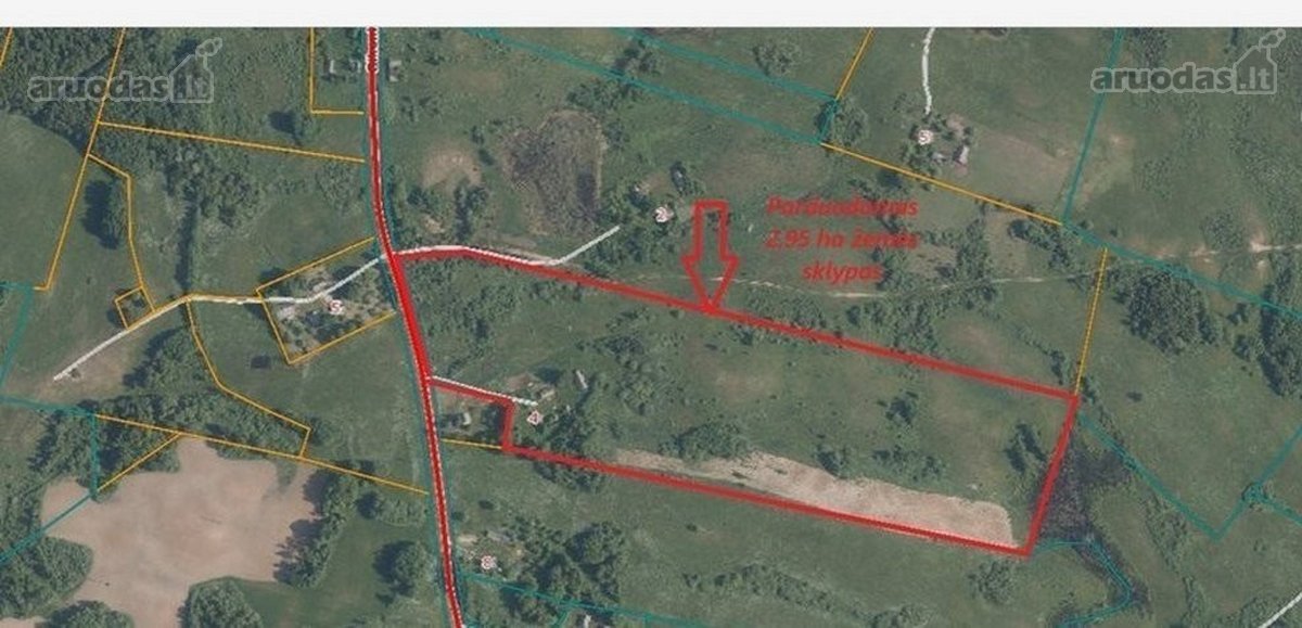Parduodama 2,95 ha iš bendro 11,8261 ha ploto