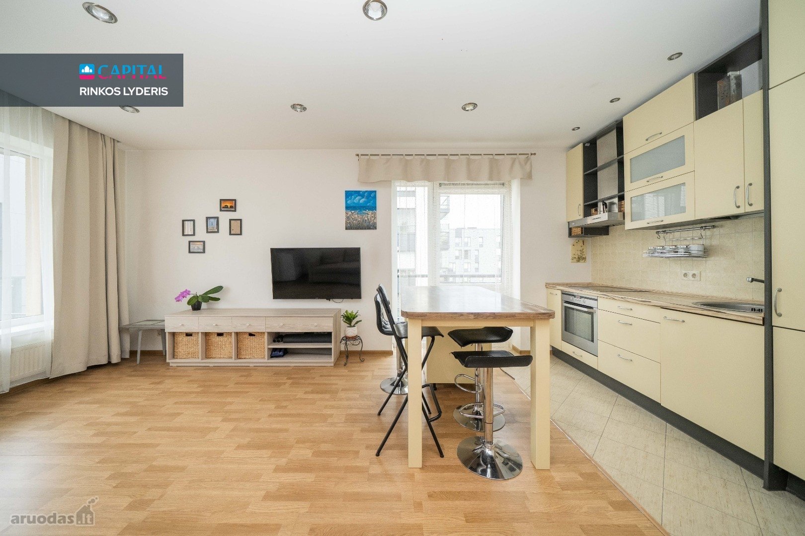 Nuomojamas Erdvus Ir Šviesus 3 Kambarių Butas