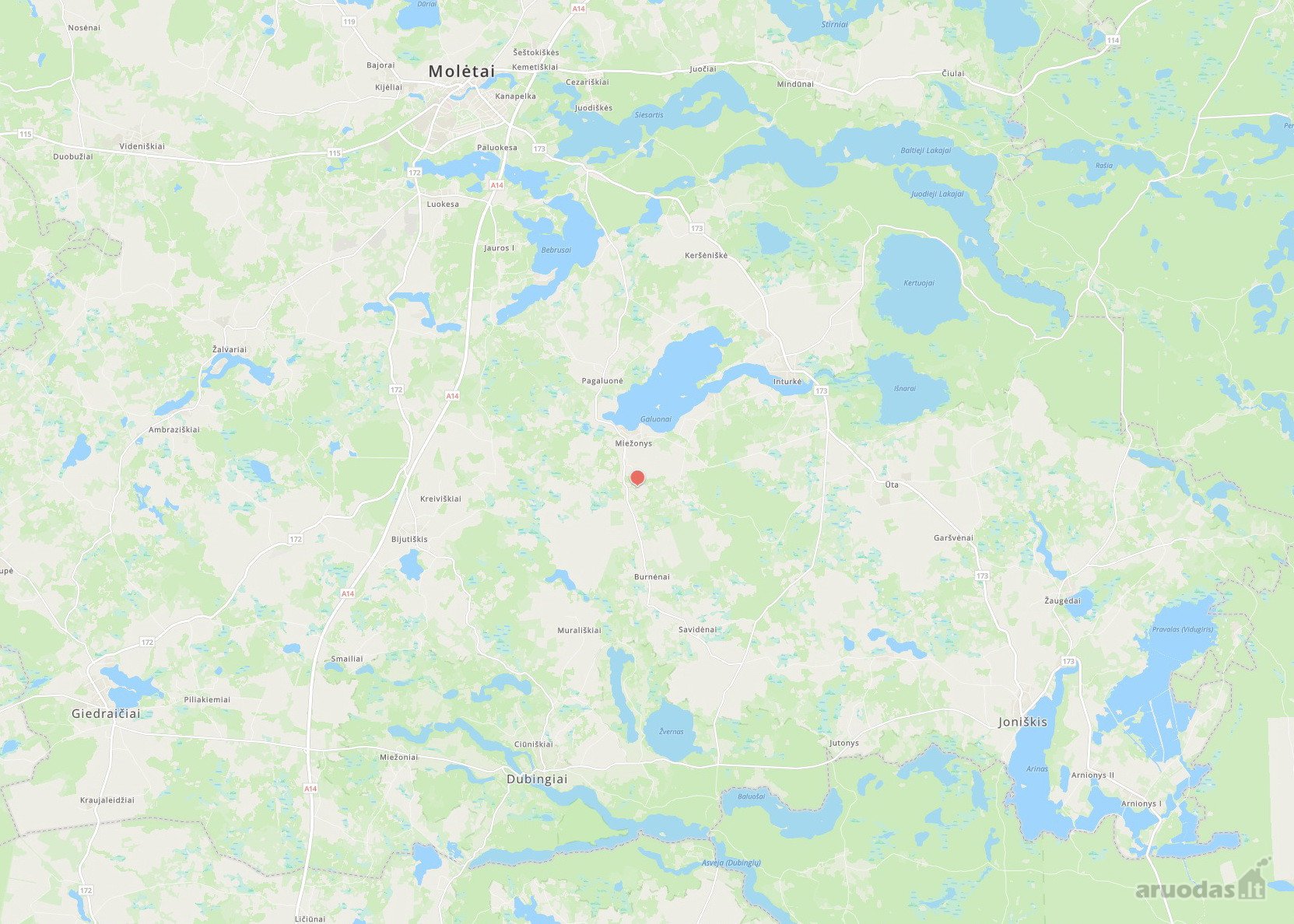 Parduodamas 11,6 ha žemės sklypas Molėtų r.