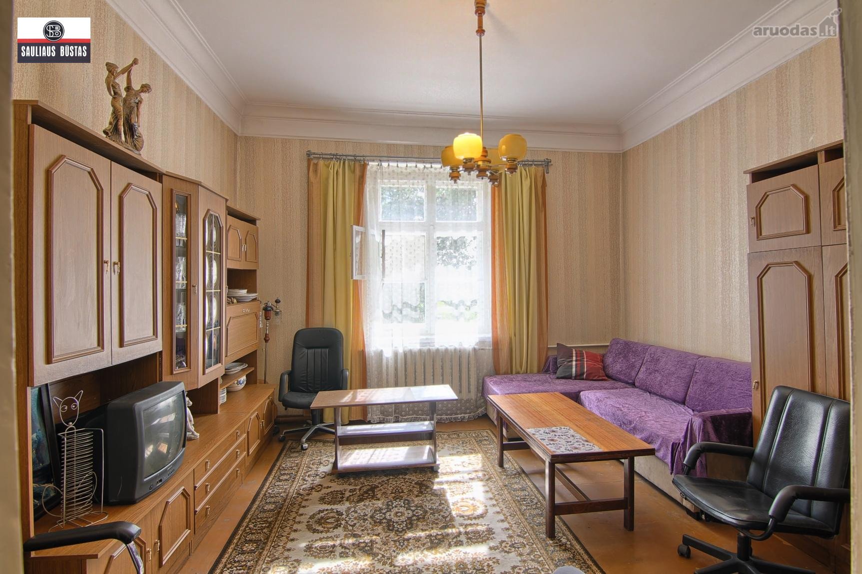 Išnuomojamas 3-jų kambarių butas centre