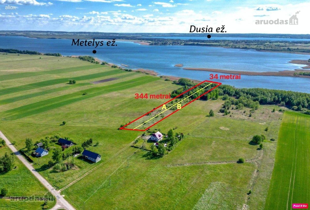 Sklypas su Metelio Ežero pakrante!