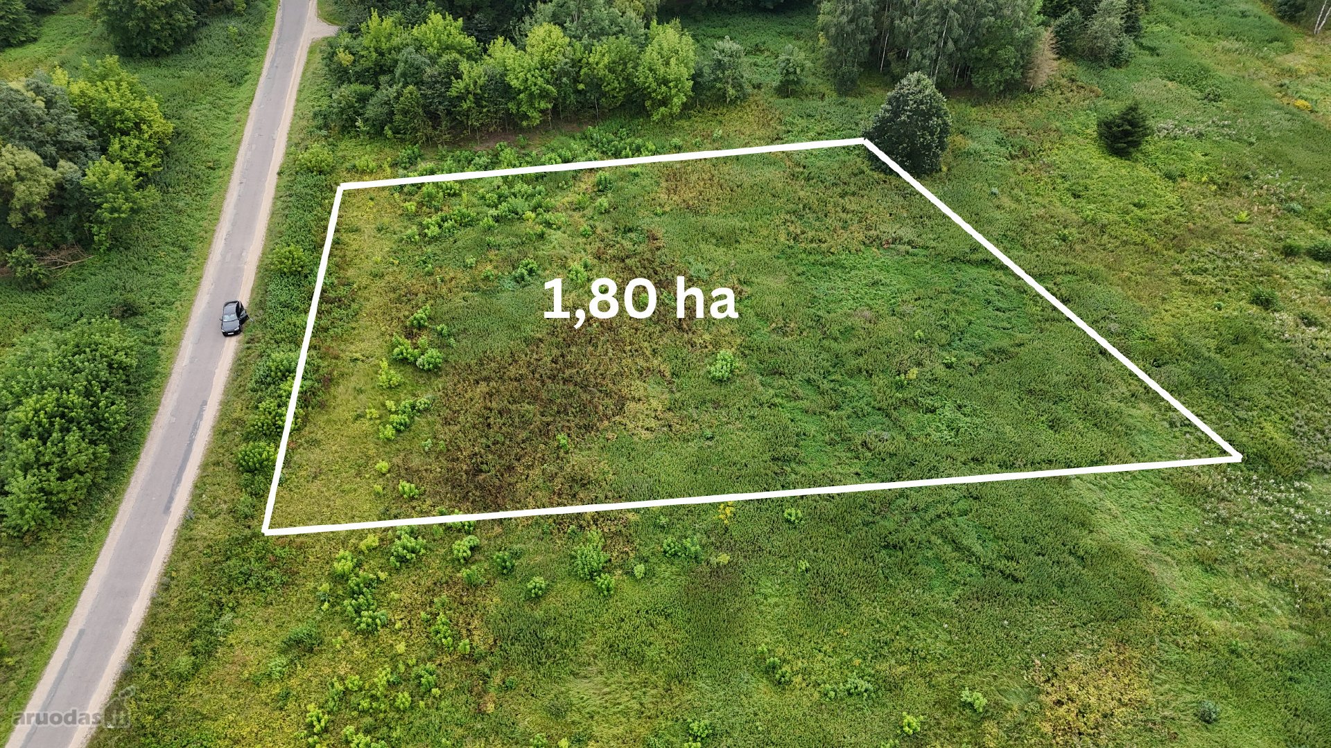 Parduodamas 1,80 ha žemės ūkio paskirties