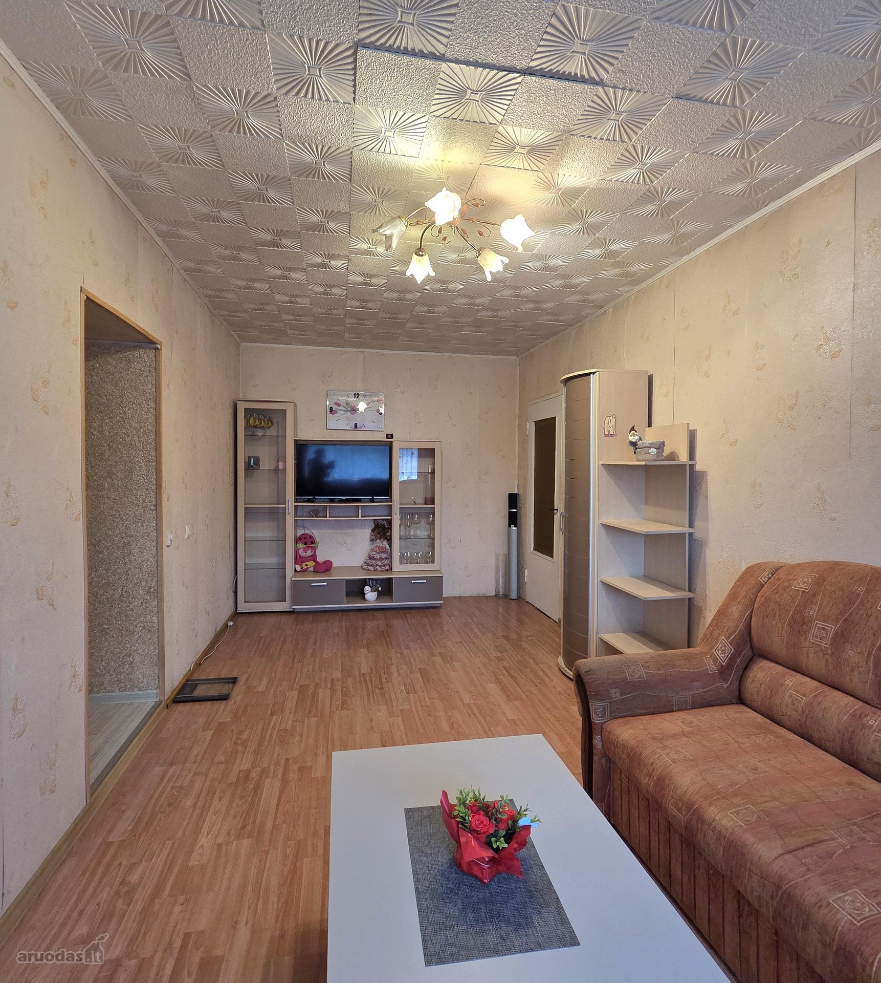 Parduodamas 60,66 m² dviejų kambarių butas