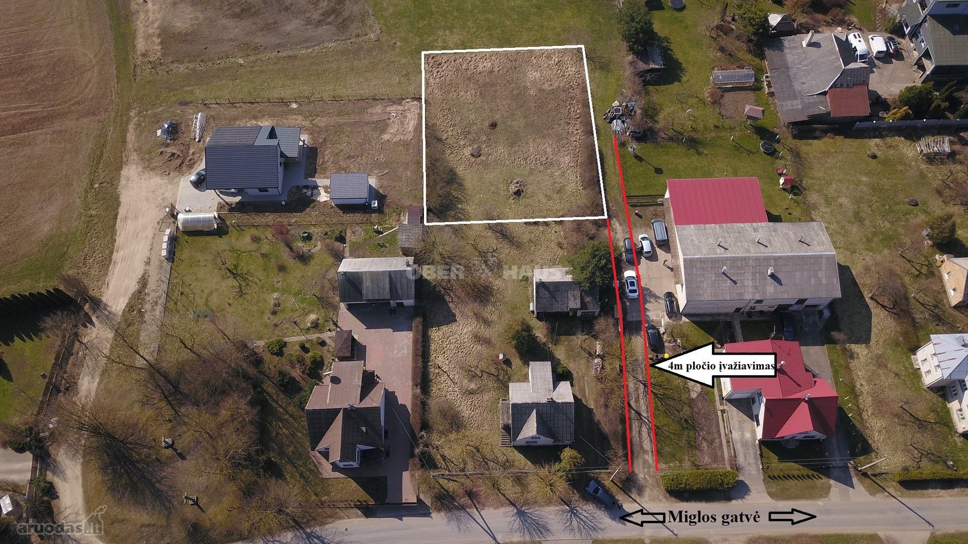 Parduodamas namų valdos sklypas Miglos g. 16a