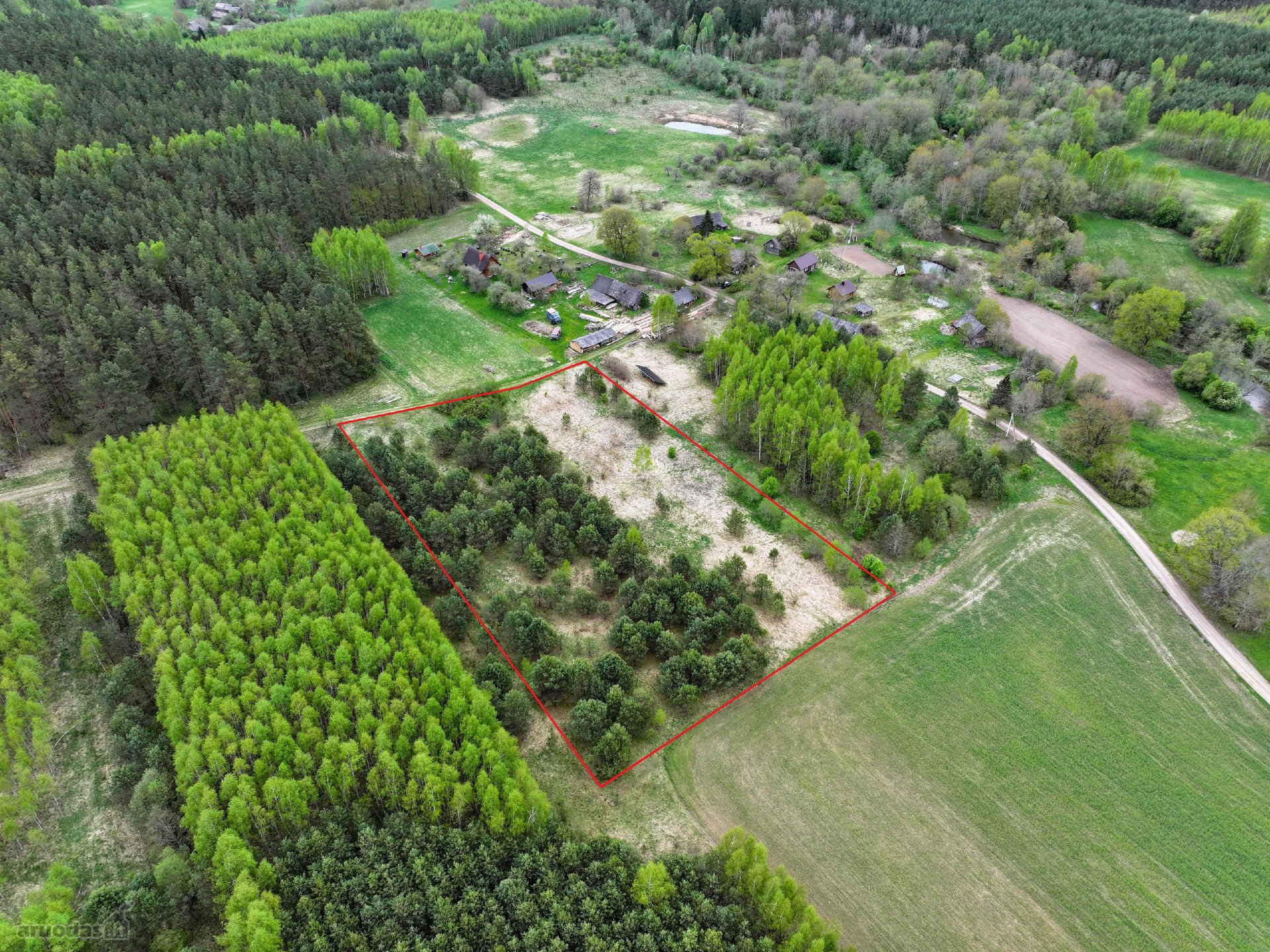 Parduodamas 82,4 a žemės ūkio paskirties