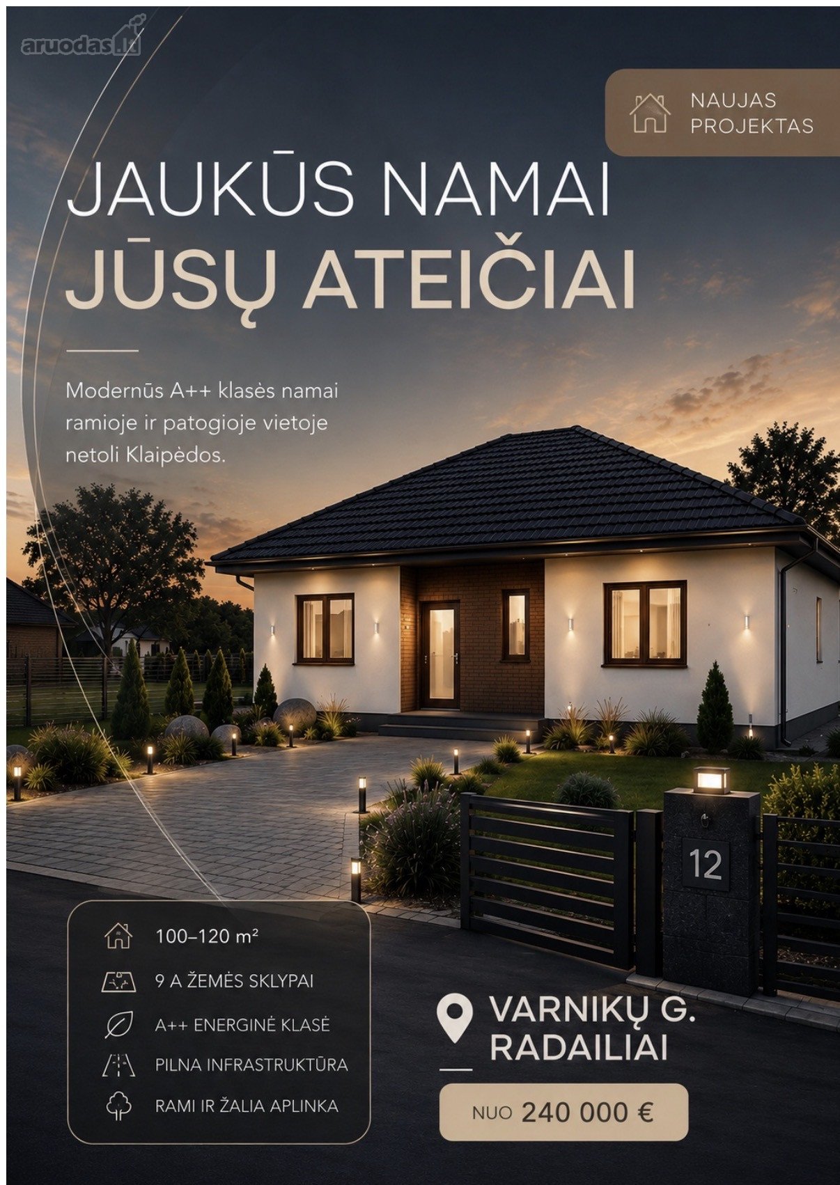 Naujas Individualių Namų Kvartalas Radailiuose