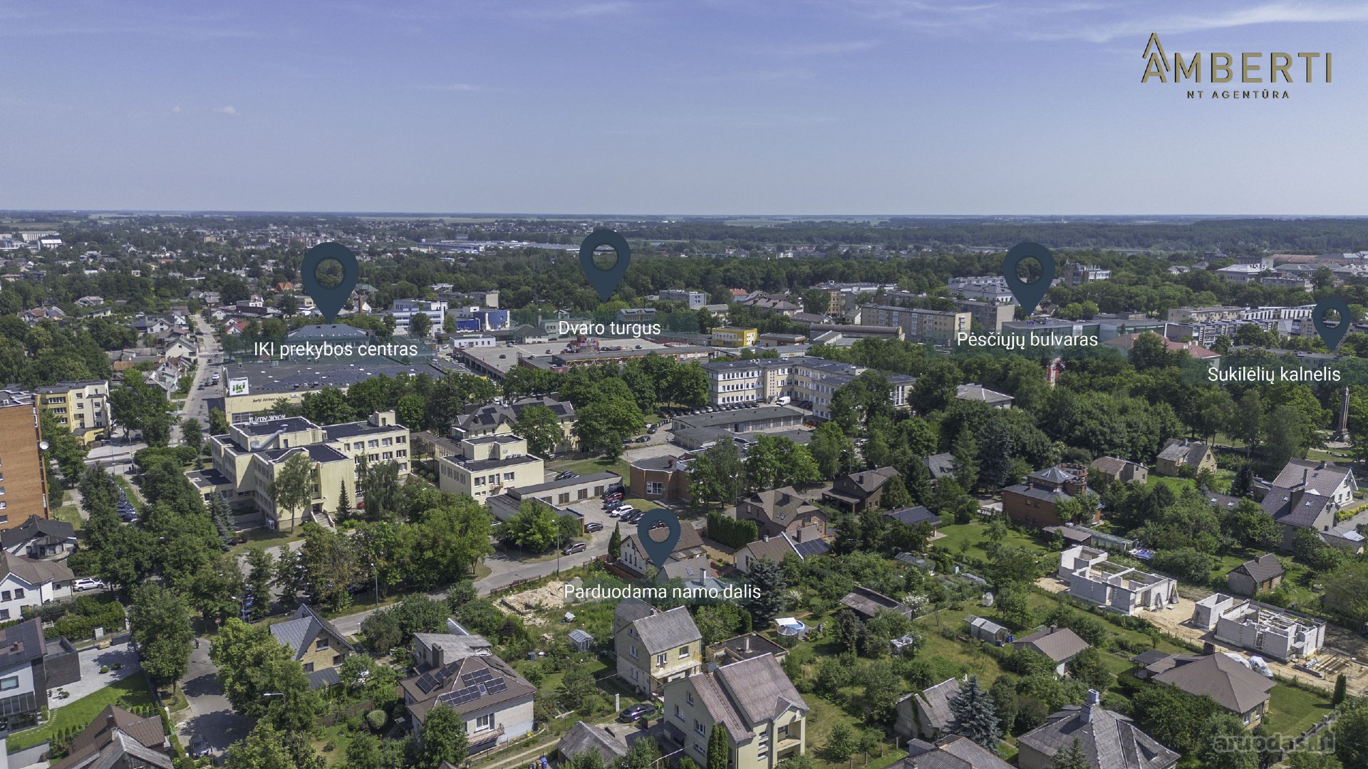 Parduodama namo dalis Šiaulių miesto centre –