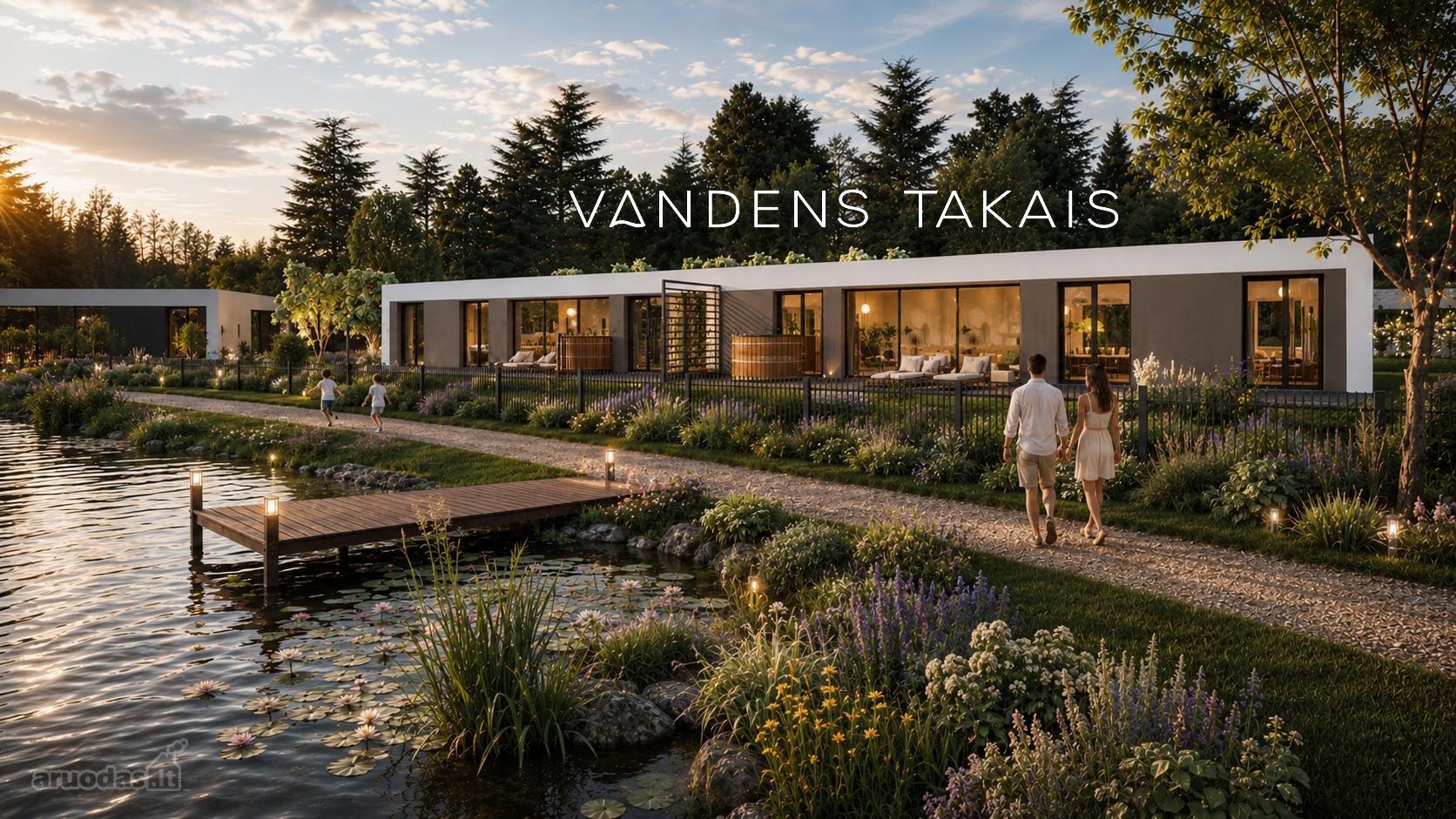 Pilnai Įrengti A++ Namai „Vandens Takais"