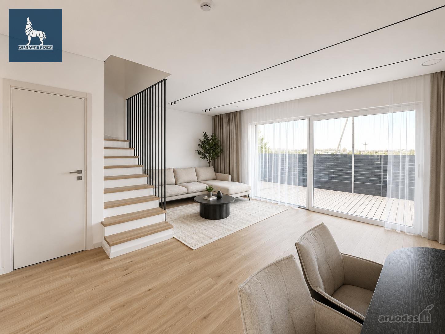 Nuomojamas Naujai Įrengtas 108 m² Kotedžas