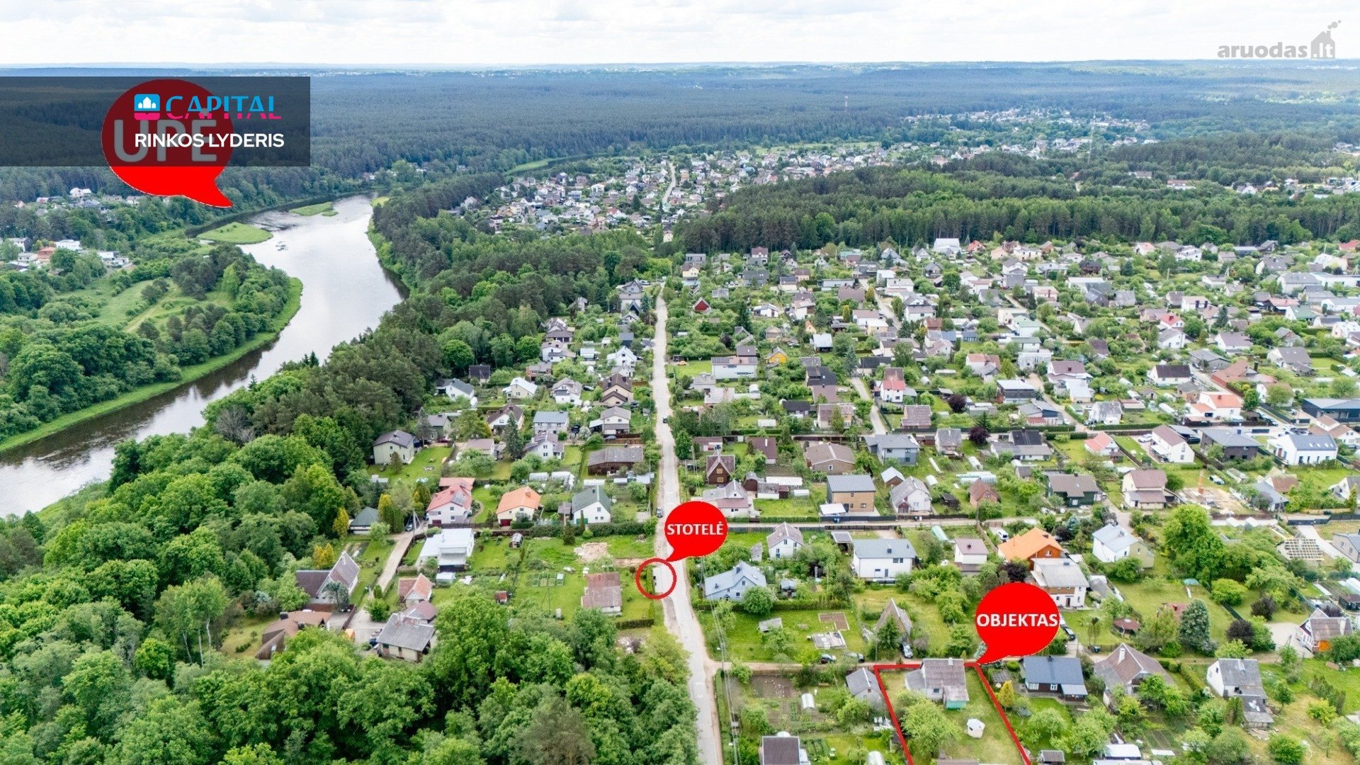 Šalia Neries upės ir Žaliųjų ežerų Vilniuje,