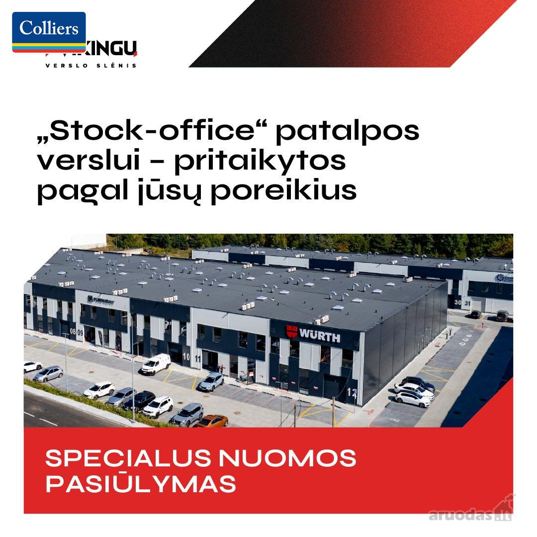 Nuomojama patalpų dalis 204 m² patalpos