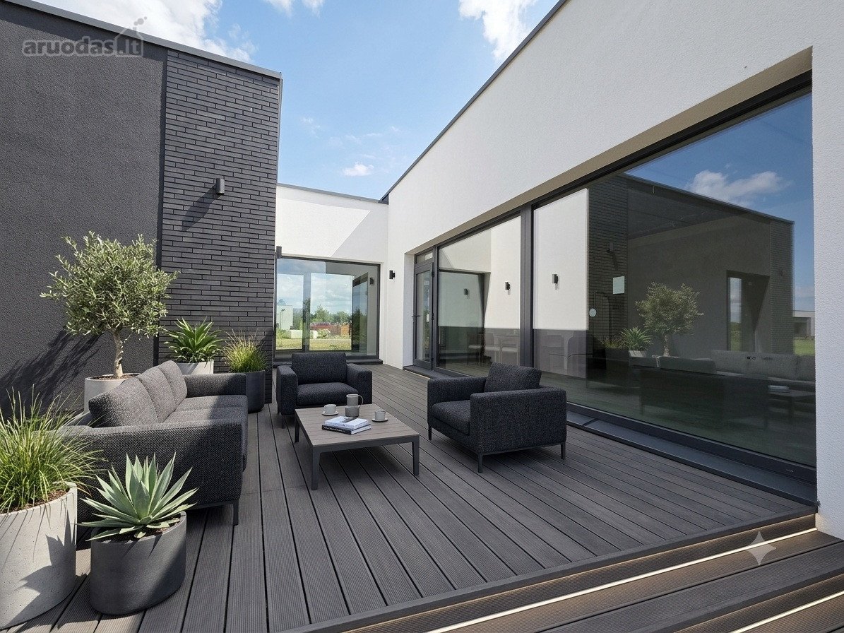 Modernios architektūros projekto, "L" Formos