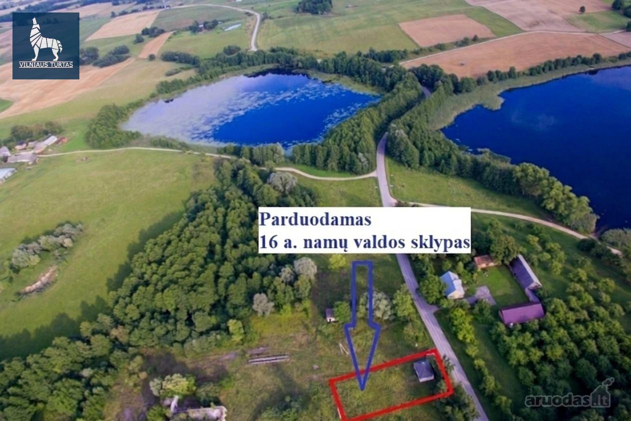 Parduodamas 16 a. namų valdos sklypas dviejų