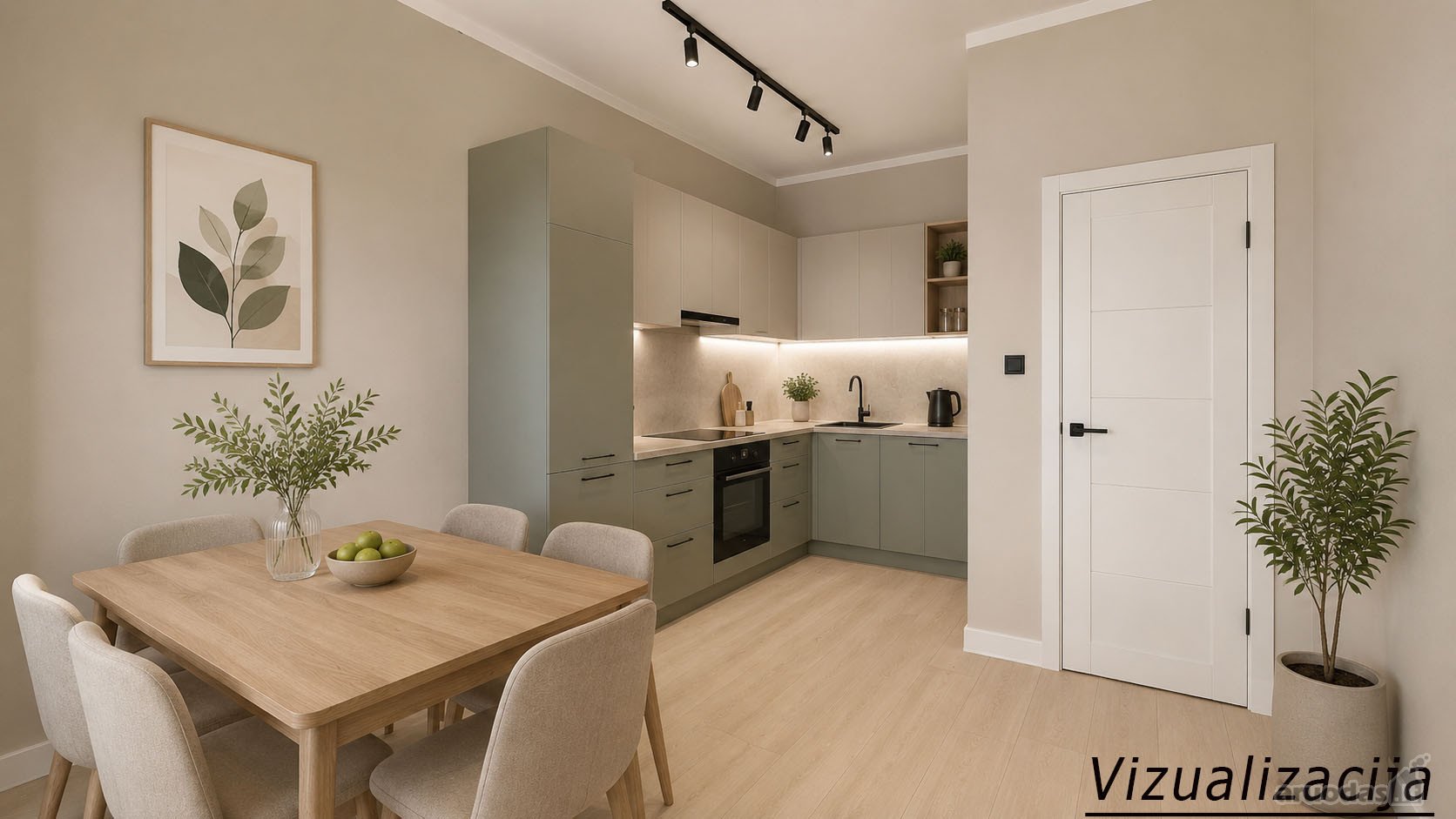 Renovuotas namas, minimalios išlaidos buto