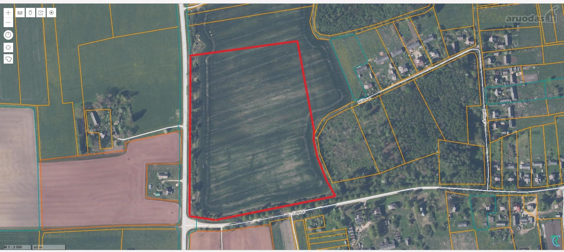 Parduodamas 5,64 ha žemės sklypas Jurbarko