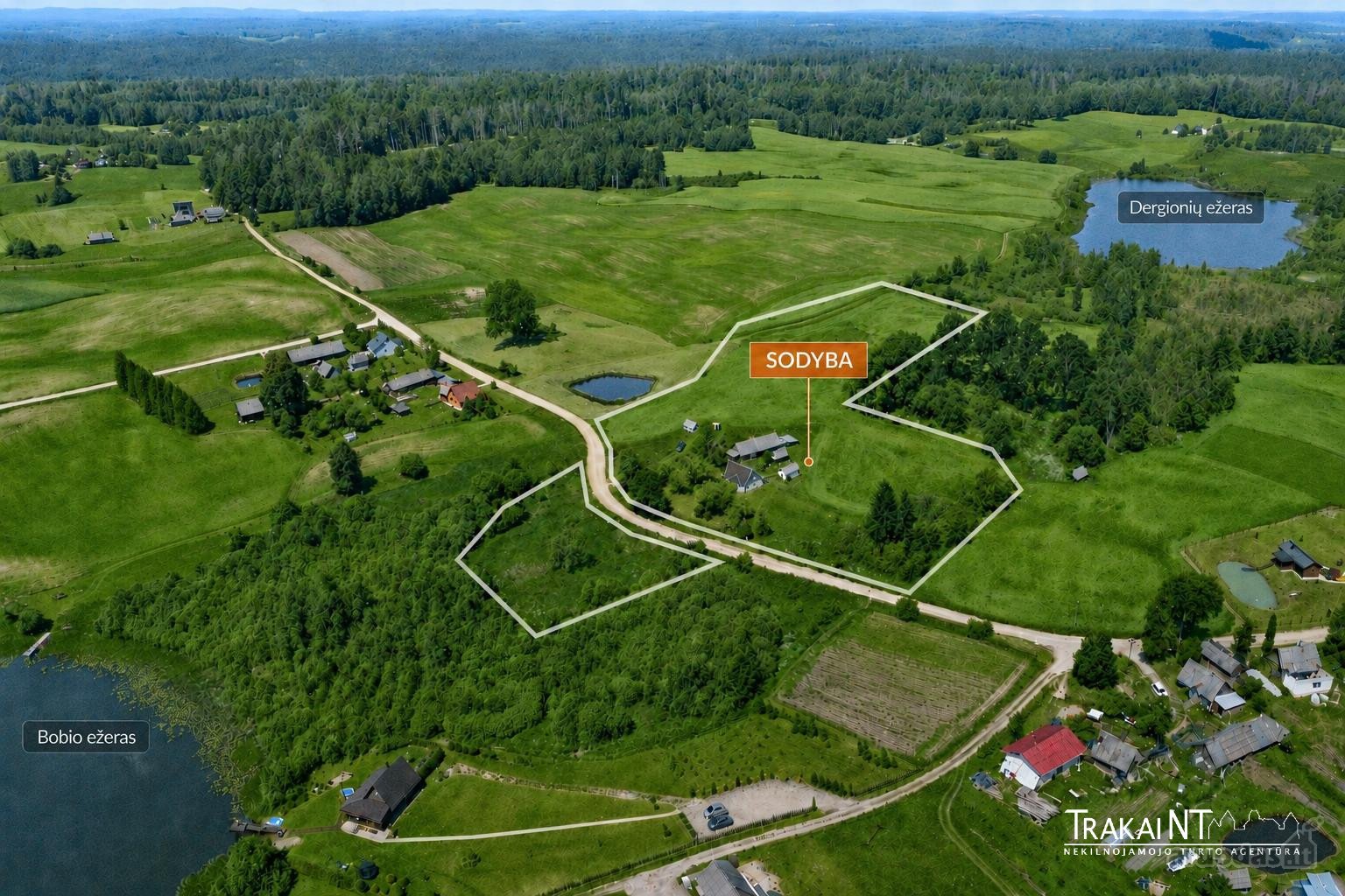 Parduodama 3,16 Ha Sodyba Šalia Bobio Ir